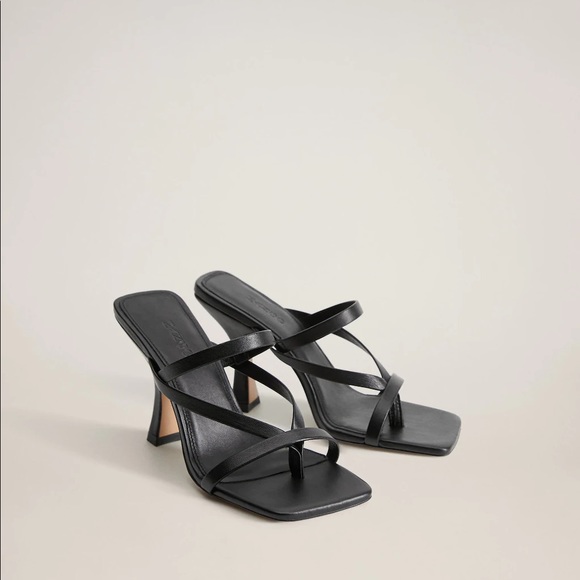 Mango Shoes - Mango - Leather strap sandals